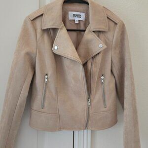 Steve Madden Biker Jacket Caramel Size XS Faux Suede
